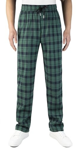 KTWOLEN Pantalon de Jogging à Carreaux pour Homme Pantalons de Survêtement Pantalon de Loisirs à Carreaux avec Taille Élastique