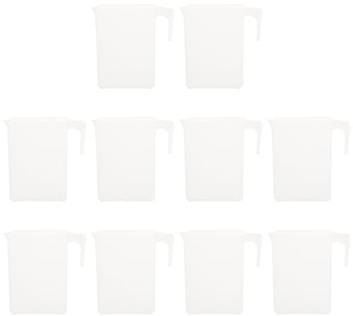 MAGICLULU 10piezas Vasos Graduados De Tazas Medidoras De Plástico Herramientas De Medición Diseño Transparente Práctico Para Cocinar