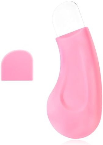 Strumento Rimozione Punti Neri, Raschietto Rimozione Punti Neri Silicone Spatola Pelle Scrubber Viso Estrattore Pori Delicato Sicuro Perfetto Pulizia Profonda Della Pelle Del Naso(Rosa)