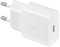 Samsung Chargeur Original USB C, Adaptateur Secteur 15W Charge Rapide, Adaptateur USB C, sans câble, Blanc