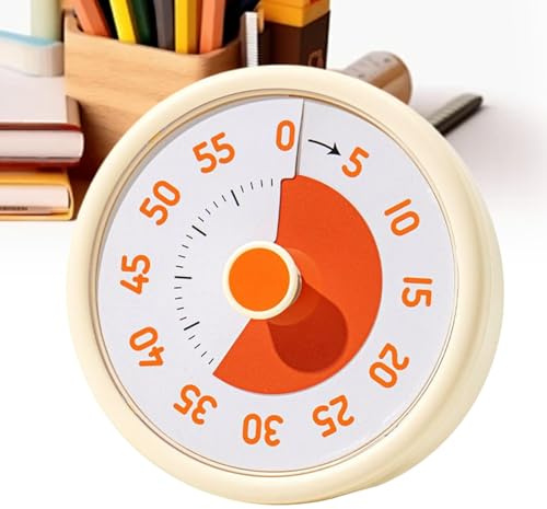 Timer visivo, arcobaleno per bambini, con display visivo, sveglia digitale, 60 minuti, orologio da cucina, allenamento a casa, lavarsi i denti