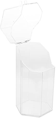 DONFAMDS Cosmetics Brush Bucket Makeup Tool Storage Box Acrylic Clamshell Design Large Capacity Smooth Appearance Easy to Use for Student Dormitory and Office Storage