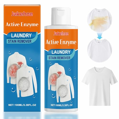 Fleckenentferner Kleidung, Stain Remover Clothes,Fleckenentferner Entfernt Hartnäckige Flecken Wie Ölflecken, Wasserlösliche Flecken, Saftflecken und Pflanzenflecken, Wäschepflege(100ml)