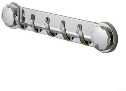 Gancio a ventosa multi gancio per asciugamani e accessori da bagno, si attacca saldamente a superfici piane lisce, design salvaspazio
