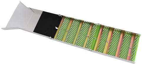Marhynchus Boîte D'écluse Pliante en Alliage D'aluminium de 50 Pouces, Boîte D'écluse Portative en Or pour la Prospection d'or, Compacte et Légère avec des Rayures et Un Tapis de Mousse