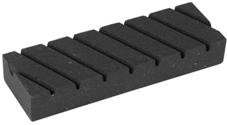 SEWACC Pierre à Aiguiser en Carbure de Silicium Noire Compacte et Portable pour Couteaux Cuisine et Outils de Plein Air Pierre à Dresser Multifonctionnelle Rainures pour Affûteur de