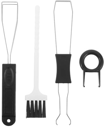 Ipetboom Extracteur de Touches Métalliques 4 Pièces Noir Outil de Retrait des Commutateurs de Clavier Mécanique avec Brosse de Nettoyage Kit d'entretien Compact pour Réparation Clavier,
