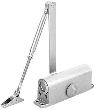 CYJAZNHH Chiudiporta Idraulico Rotondo A Molla Argento 132x55mm