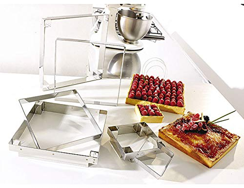 PEGANE Découpoir INOX 9 cm pour carré à tartelettes