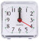 Buwei Mini Square Quartz Beep Alarm Clock Plastic Desk Table Travel Trip Portable