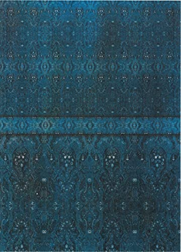 Zita`s Creative Reispapier A3 - Blue Brocade. Motiv-Strohseide, Strohseidenpapier, Decoupage Papier