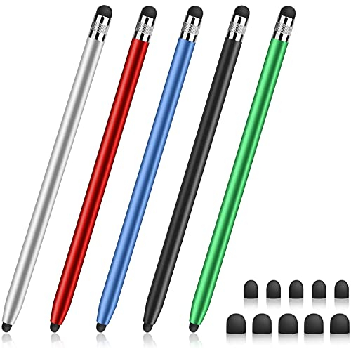 GUUGEI Eingabestift für Touchscreens, 5 Stück, kapazitiver Eingabestift für iPad, iPhone, Android, Handy, Chromebook, Tablet, PC, hohe Empfindlichkeit und präzise feine Spitze, Stylisten-Stifte