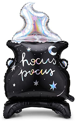 Stehender Folienballon Kessel 48x80cm Halloween