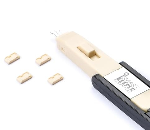 SmartKeeper Essentiel - 4 bloqueurs de Port Micro USB B + clé - Beige