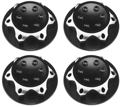 VGOL Lot de 4 écrous de Roue hexagonaux de 17 mm pour Voiture télécommandée 1/8 RC Camion Tout-Terrain Compatible avec Redcat Compatible avec E-Revo, Noir