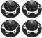 VGOL Lot de 4 écrous de Roue hexagonaux de 17 mm pour Voiture télécommandée 1/8 RC Camion Tout-Terrain Compatible avec Redcat Compatible avec E-Revo, Noir
