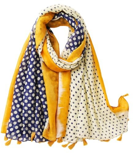 écharpe Écharpe pour Femme Légère et Mode, Écharpe en Soie Élégante, Chaude et Coupe-Vent, Adaptée à Toutes Les Saisons, Peut Être Portée avec des Voyages à la Mode (Jaune)