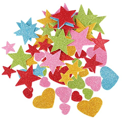 Homoyoyo 100St glänzender Schaumstoffaufkleber Posteraufkleber wandverkleidung wand polsterung Mini-Sticker für Kinder Mini-Sammelalbum Kinderzimmer Bastelmaterial Grußkarte