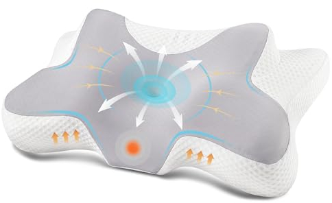 DONAMA Nackenkissen Kopfkissen Memory Foam Kissen,Schlafkissen Seitenschläferkissen für Seiten Rücken & Bauchschläfer