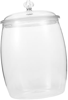 Cabilock Barattolo Di Plastica Per Il Tè Caramelle E Biscotti Contenitore Ermetico Per Alimenti Barattolo Di Frutta Secca Per Arredamento E Praticità