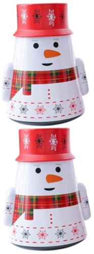 TOPBATHY 2 Piezas tarro de dulces navideños christmas latas de dulces navideños contenedor de navidad mini azucarero navideño latas de galletas con tapa para regalar planchar