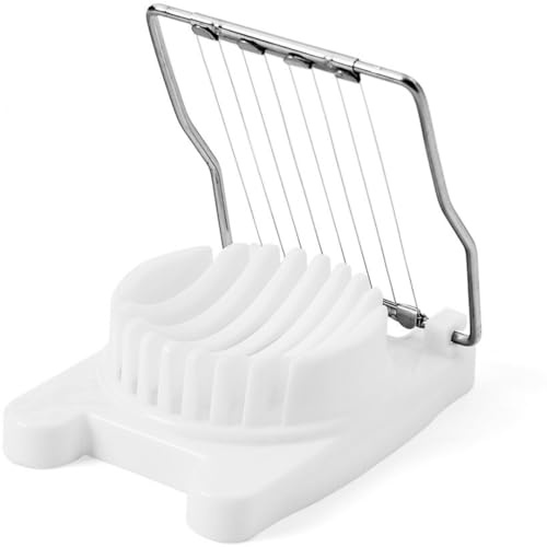 Cortador de Huevos Cocidos VAZCAN® | Fácil de Usar, Corte Preciso, Apto para Lavavajillas y Compacto (Mediano)