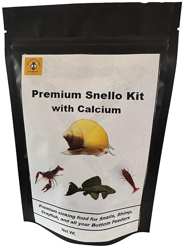 White River Bee Supply Premium Snello Kit with Calcium, Sinking Food for Snails, Shrimp, Crayfish and Bottom Feeders (16 oz)