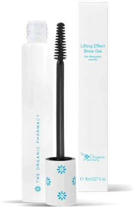 The Organic Pharmacy Lifting Effect Brow Gel, 8ml - Contour and Hydrate, Lifting, Transparent, Serum-and-Gel-In-One, With Hyaluronic Acid, Argan Oil, Aloe Vera