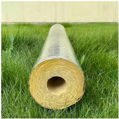 Solución de aislamiento para tuberías, Tubo de Aislamiento térmico de Lana de Vidrio, tubo aislante de papel de aluminio Autosellado, Para tuberías al aire libre, tuberías de fábrica(ID108.0mmxT30.0mm