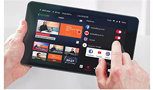 Encodeur Multi-caméra Portable/Commutateur de Streamer/Moniteur et amp; Enregistreur de Streaming multiplateforme simultané pour TV, Lecteur Blu-Ray, DVD(1 UK)