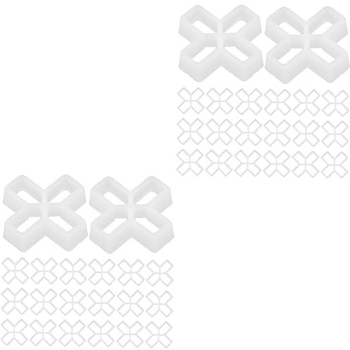 Vaguelly 2 Set Distanziatore Per Piastrelle Mattonelle Piastrelle Pavimento Clip Livellatrici Per Piastrelle Opere Murarie Kit Distanziatori Per Piastrelle Livellamento 10mm Pvc 100 Pezzi*2