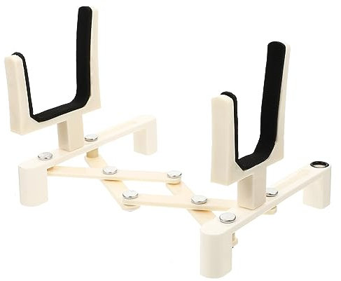 GOOHOCHY Geigen-aufbewahrungsregal Faltbar Mit Teleskoprahmen Aus Hochwertigem Pu-material Für Stabilen Halt Und Schutz Ihrer