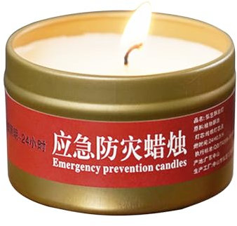 Vela de tormenta, linterna de vela brillante de contingencia de combustión lenta, fuente de luz enlatada de 20 horas para uso portátil en interiores y exteriores, ideal para el hogar, tienda de