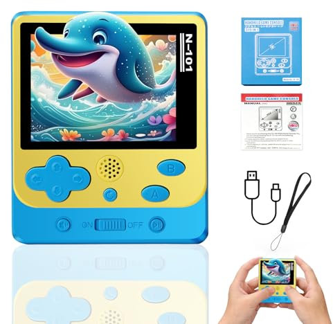 VAOMON Retro Handheld Game Console for Kids Adults, Built-in 319 Classic Games Mini Portable 2.5 Screen Video Gaming Emulator Console Electronic Toy Birthday Gifts for Boys Girls (Blue)