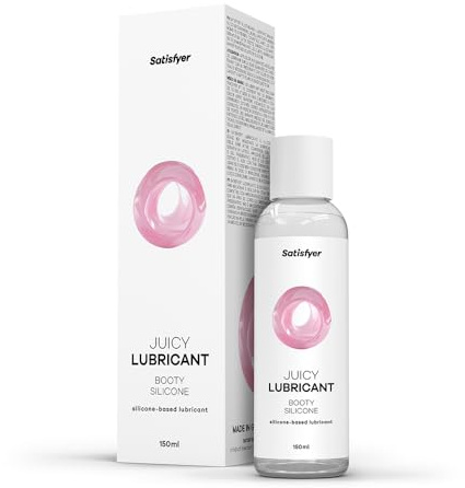 Satisfyer Booty Silicon Gleitgel 150 ml | Für Latexkondome geeignet | Silikonbasiertes Gleitmittel für langanhaltende Gleitfreude | farblos & extra gleitfähig | Gleitgel | Erotik | Geruchsneutral