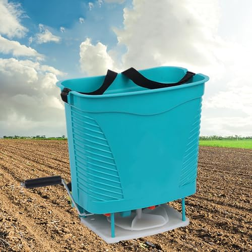 Sembradora y esparcidora de Fertilizantes con manivela, diseño de Correa Ajustable, distribución Uniforme, Equipo agrícola esparcidor Manual
