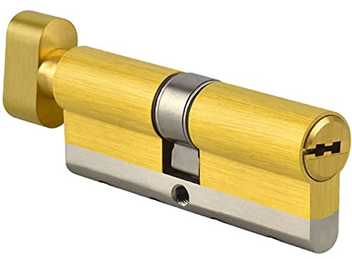 Schliebzylinder 30/30,Halbzylinder Türschlosszylinder Einseitige Brechung Anti Edelstahlstange Messing Nutzylinder 60 65 70 75 80 85 90 95 100mm(105MM)