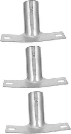 FONDOTIN 3pcs Broom Handle Holder Connector Set Metal Thread Tip Adapter for Pole Broom Head Connecting Accessories for Household Cleaning