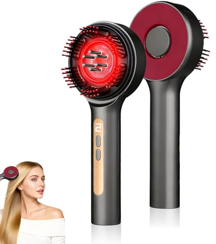 Gewaizhuan Electric Scalp Massager, 3-in-1 Hair Oil Applicator & Cordless Electric Head Massager, IPX7 Waterproof, Portable Scalp Brush for Home & Travel, Grey