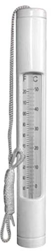 Pool-Thermometer sinkend, Pool-Thermometer sinkend, Typ 0–50 °, leicht ablesbar, genau mit Schnur für Outdoor-Indoor-Spas, Aquarienteiche