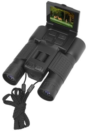 Jectse Binocolo per Adulti 12x32, Binocolo Digitale con Foto da 48 MP e Video 2,5K con Fotocamera, Schermo LCD da 2 per Birdwatching, Concerti, Calcio, Teatro (64GB)