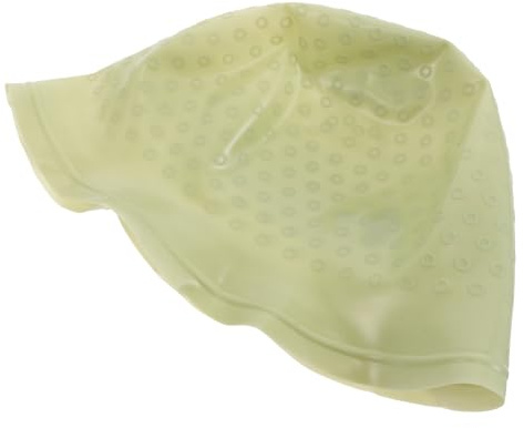 TEHAUX Cuffia in Silicone Verde con Riutilizzabile per Colorare i Chioma, Set da 1 per Domestico e Salone, Facile da Usare per Uomini e Donne