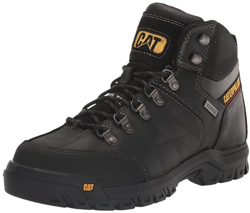 Cat Footwear Men's Threshold Waterproof Steel Toe, Black, 11.5 Wide