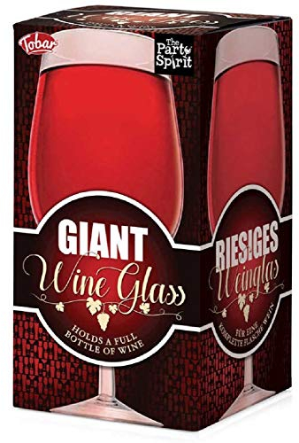 Bicchiere da vino gigante con scritta The Party Spirit