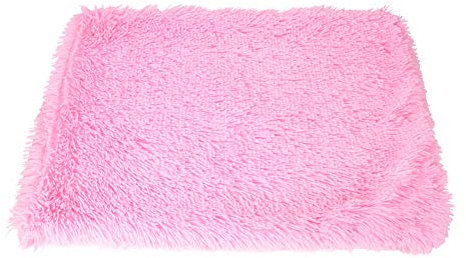 Liegedecke für Hunde und Katzen Softe Warme und Weiche Decke Haustier Schlafdecke Wendedecke Hundedecke Katzendecke für Hundebett Sofa und Couch,Rosa,L