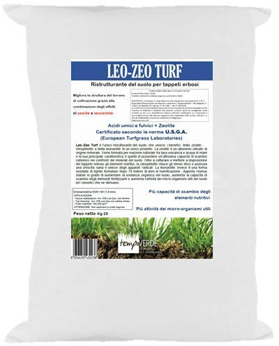 Tempoverde Leo-Zeo Turf leonardite + Zeolite 25 kg per Prato Tappeto erboso