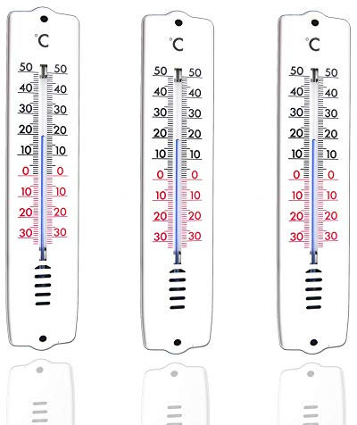 TronicXL 3 Stück Wand Thermometer Küche Küchen Wohnzimmer Schlafzimmer Thermometer Wandthermometer Innen Thermometer -30 bis +50°C Garten Haus Zimmer Wand I Innenbereich Indoor Zimmerthermometer