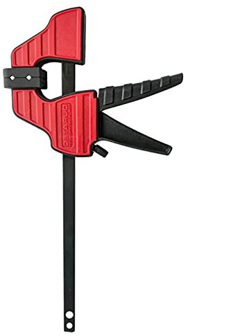 Ratchet Bar Clamps, Quick Ratchet Release F Clamp Woodworking Work Bar F Clamp Clip Set Gadget Tool DIY Hand Tool 4 Inch Wood Working (Color : Red New Upgrade, Number of Pieces : 10Pcs Set)