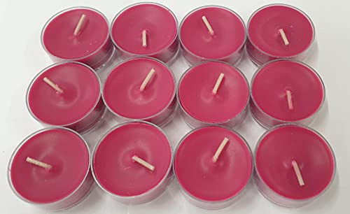 PartyLite 12 Teelichter Preiselbeere / Cranberry