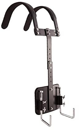 Snare Drum Carrier, Aluminium Marching Snare Drum Bass Drum Carrier Höhenverstellbare, verdickte Schwamm-Schulterpolster, für Percussion Marching Snare Drum ( Color : Black , Size : Large snare drum )